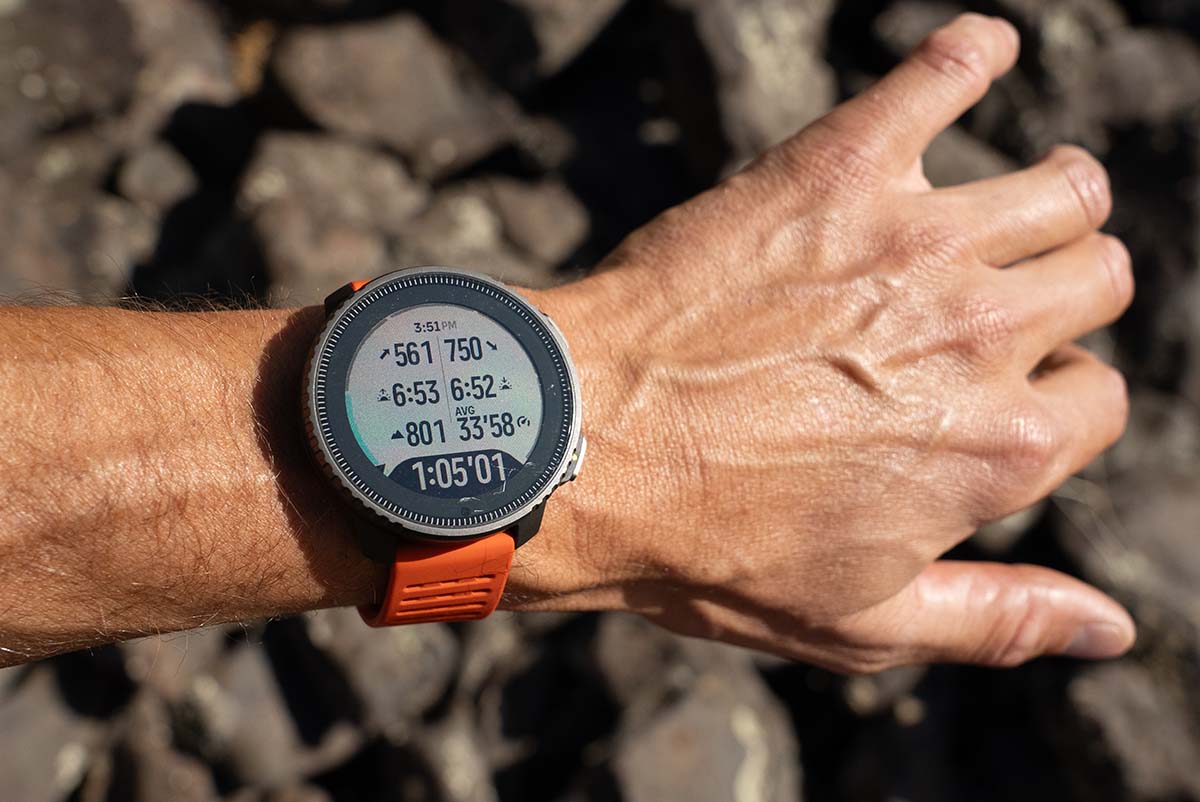 Data screen (Suunto Vertical Titanium Solar)